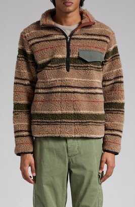 RANRA Thjorsar Stripe Fleece Half Zip Pullover