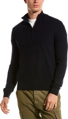 Cashmere 1/4-Zip Mock Sweater
