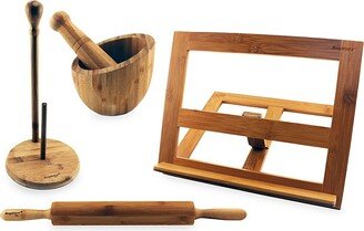 Bamboo 4-Piece Kitchen Set