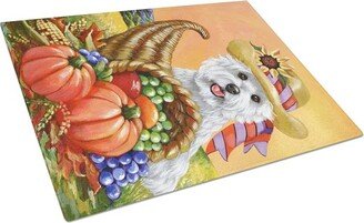 PPP3200LCB Westie Autumn Glass Cutting Board