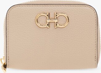 Leather Wallet - Beige-AA