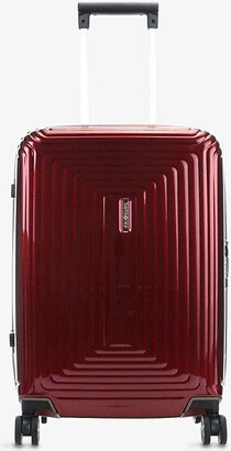 Metallic Red Spinner Hard Case 4 Wheel Cabin Suitcase 55cm