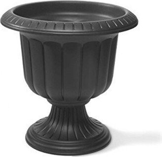 Novelty Outdoor Classic Urn, Flower Planter/Pot, Plastic, Black, 14 (Pack of 1)