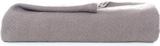 Herringbone Cotton Reversible Blanket, Twin