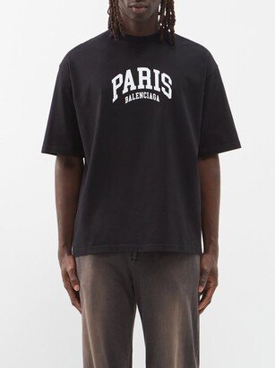 Paris-print Cotton-jersey T-shirt