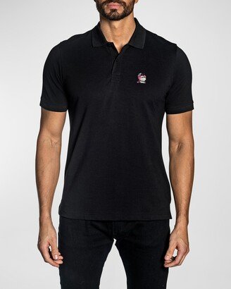 Men's NFT Embroidered Pima Cotton Polo Shirt-AA