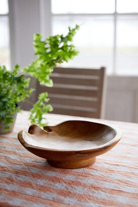 Footed Teak Root Serving Bowl-AA