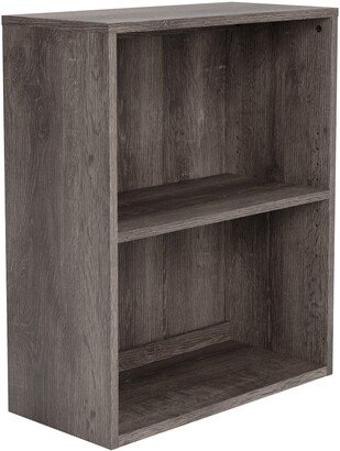 Small Bookcase with 1 Adjustable Shelf, Taupe Brown