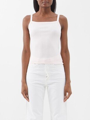 FLORE FLORE May Square-neck Cotton-jersey Cami Top