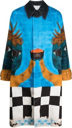 Doctors Mac graphic-print coat