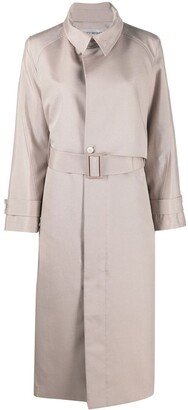 Crisp belted trench coat