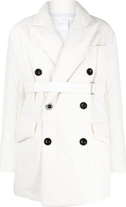 Double-Breasted Padded Trench Coat