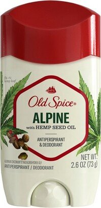 Anti-Perspirant Deodorant for Men - Alpine with Hemp Seed Oil - 2.6oz