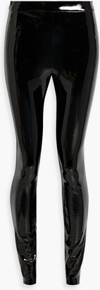 Maddox faux patent-leather leggings