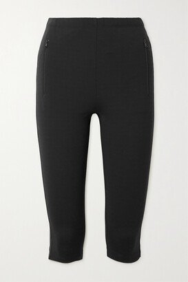 Cropped Ponte Leggings - Black