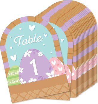 Big Dot Of Happiness Spring Easter Bunny Happy Easter Double-Sided 5 x 7 Cards Table Numbers 1-20