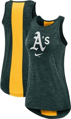 Women's Green Oakland Athletics Right Mix High Neck Tank Top