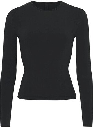 New Vintage Cropped Long Sleeve T-Shirt | Onyx