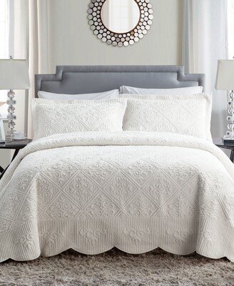 Westland 3-Pc. Full Plush Bedspread Set