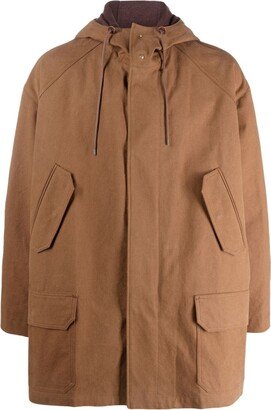 Detachable-Layer Hooded Coat