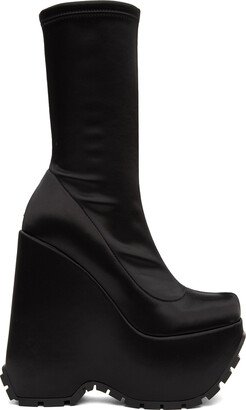 Black Triplatform Boots