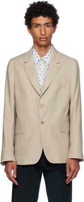 Beige Two-Button Blazer