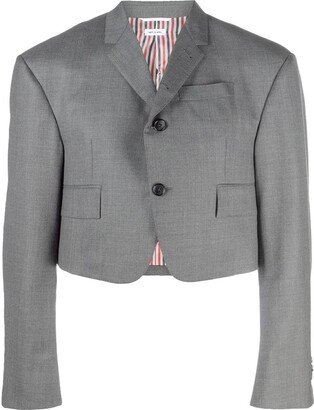 Cropped Single-Breasted Blazer