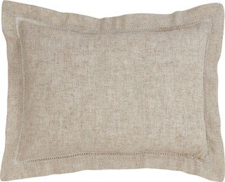 Saro Lifestyle Hemstitched Pillow - Cover Only, 14 x 20