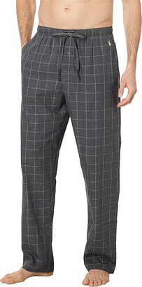 Woven PJ Pants (Charcoal Windowpane/Chic Cream Pony Player) Men's Pajama