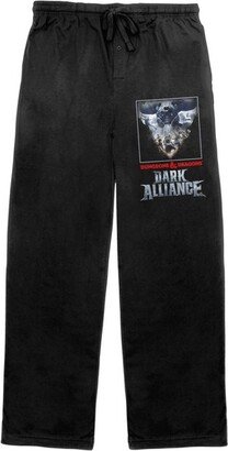 Dungeons & Dragons Dungeons and Dragons Poster and Logo Men's Drawstring Sleep Pajama Pants-XXL