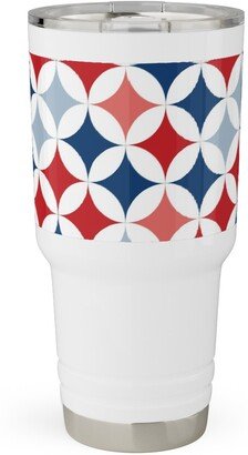 Travel Mugs: American Diamonds - Multi Travel Tumbler, 30Oz, Multicolor