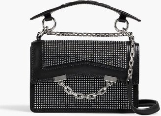 Embellished leather shoulder bag