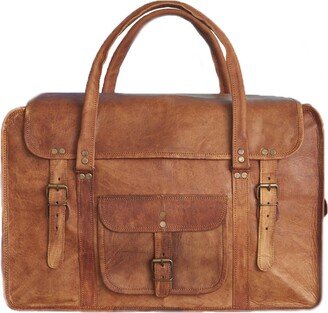 Vida Vida Vida Vintage Leather Travel Bag – Large