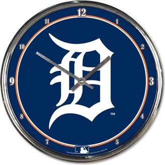 Wincraft Detroit Tigers Chrome Wall Clock - Navy, White