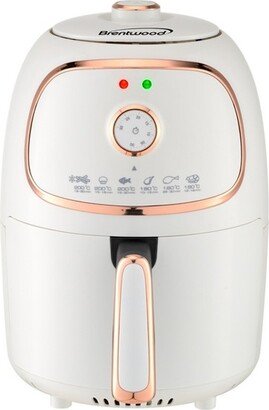 2 Quart Small Electric Air Fryer with Timer and Temp Control- White