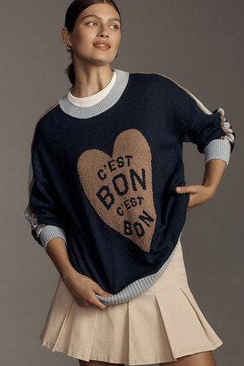 C'est Bon Graphic Tunic Sweater