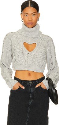 Vera Cropped Cut Out Sweater-AA