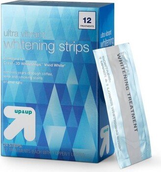 Ultra Vibrant Whitening Strips -12 Day Treatment - 24ct - up & up™