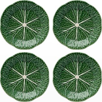 Cabbage Dessert Plates, Beige - Set of 4