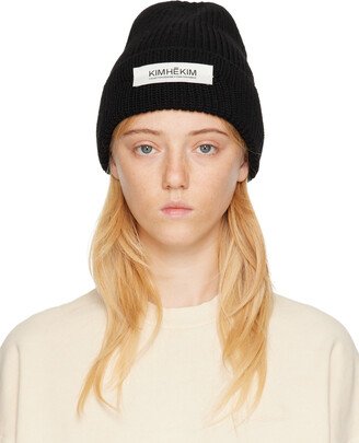 Black Logo Beanie-AA