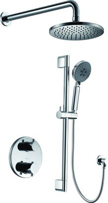 Round 2-Way Thermostatic Shower Set