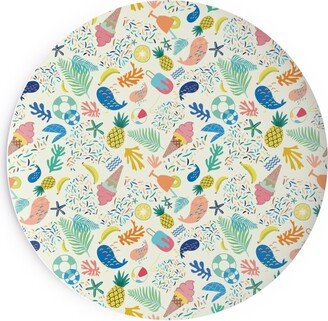 Salad Plates: Ohlala Summer - Multi Salad Plate, Multicolor