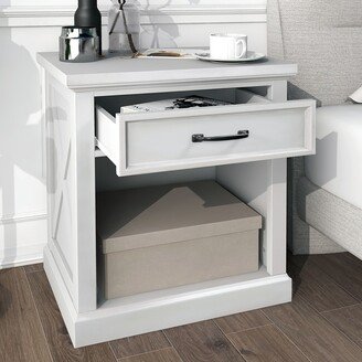 Aoolive Modern Wooden Nightstand with Drawers Storage for Living Room/Bedroom