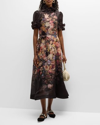 Luminosity Liftoff Flower Midi Dress