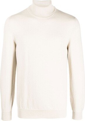 Roll-Neck Fine-Knit Jumper-AK