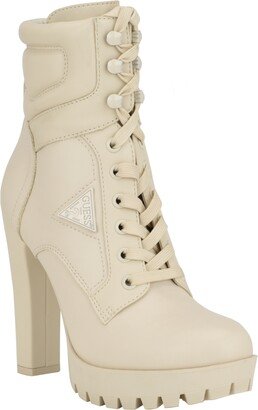 Women's Tanisa Heeled Lace-Up Platform Hikers Booties