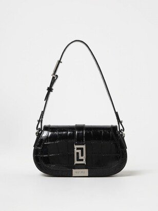 Greca Goddess bag in croco print leather