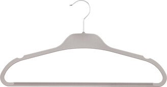 Non-Slip Rubberized Suit Hanger Grey Pkg/10