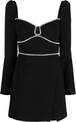 Diamanté-Trim Minidress