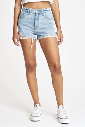 Troublemaker High Rise Cutoff Short In Just Kissed